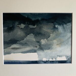 Orage 2 aquarelle